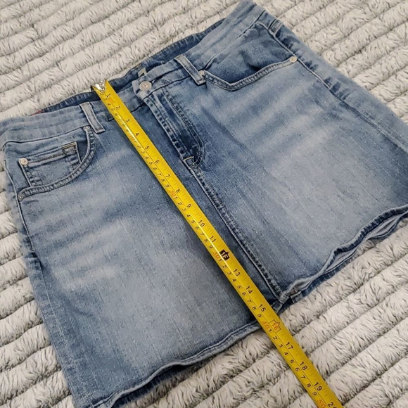 7 for all mankind jean mini skirt size 29 - Picture 5 of 9